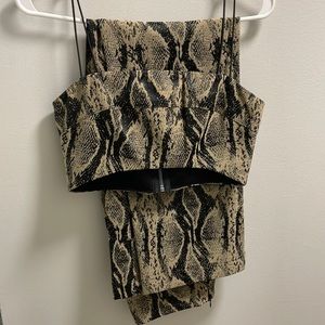 I Am Gia Snake Skin Co-Ord set Top & Pants